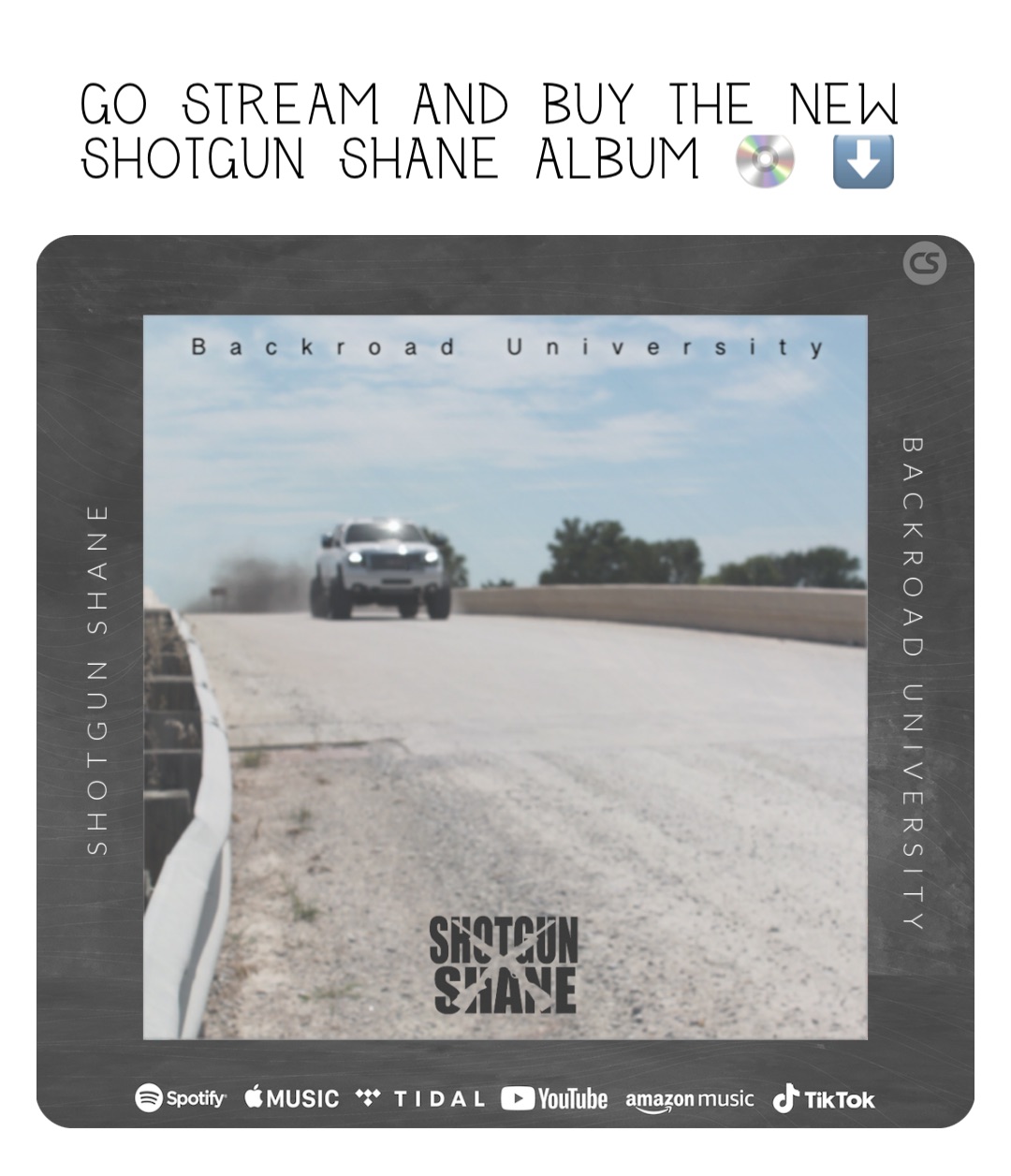 Go stream and buy the new Shotgun Shane album 💿 ⬇️