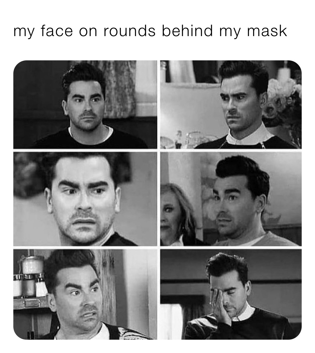 my face on rounds behind my mask