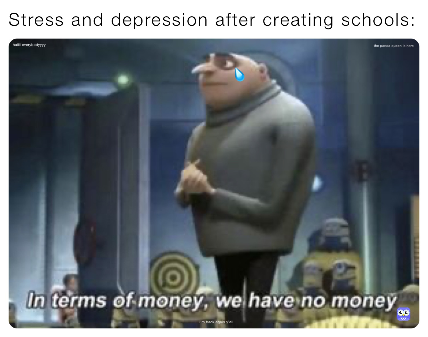 Stress and depression after creating schools: