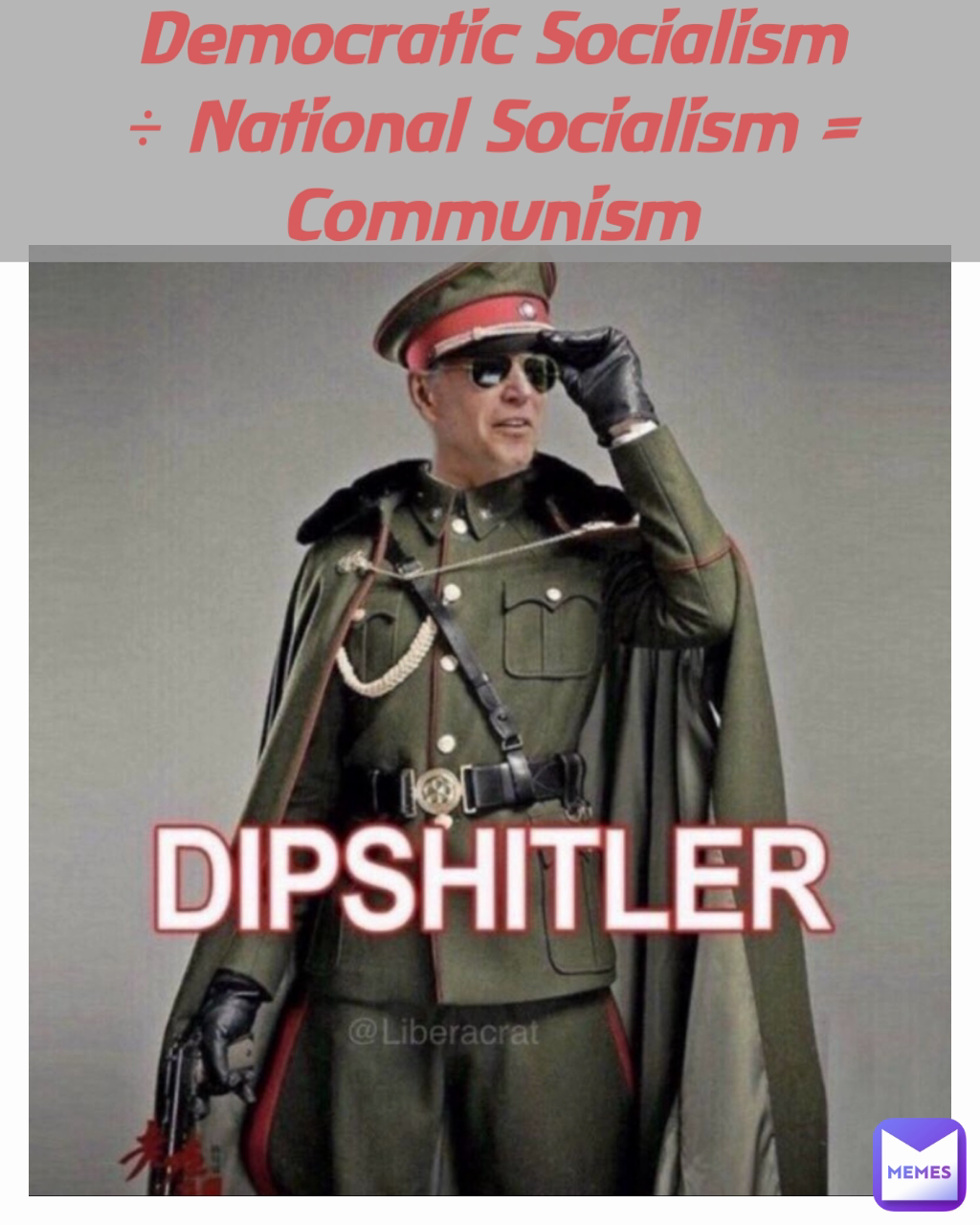 Democratic Socialism ÷ National Socialism = Communism