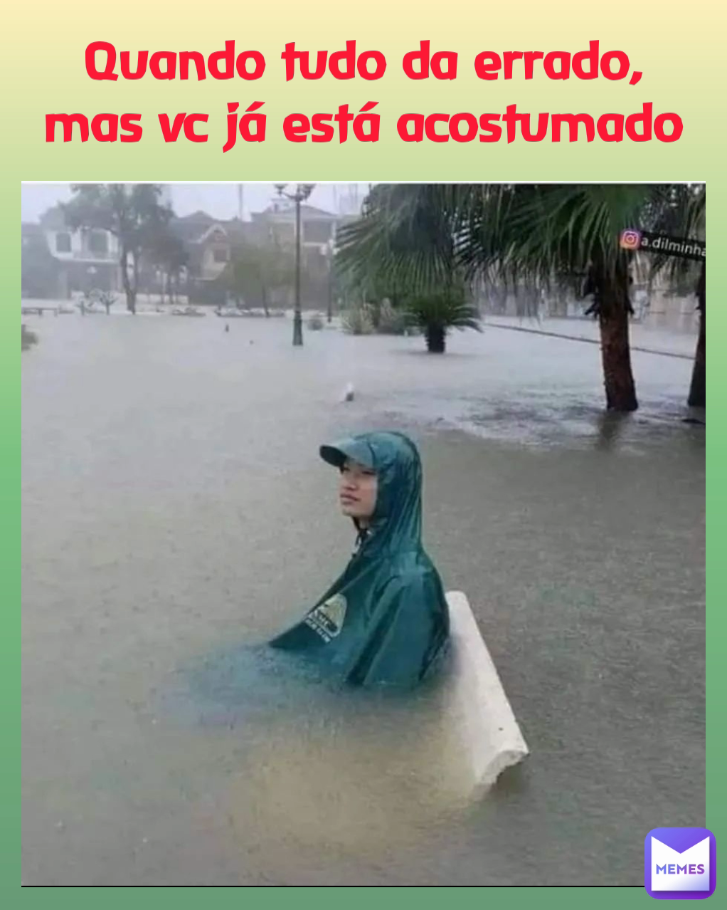 Quando tudo da errado mas vc já está acostumado thalis yurik Memes