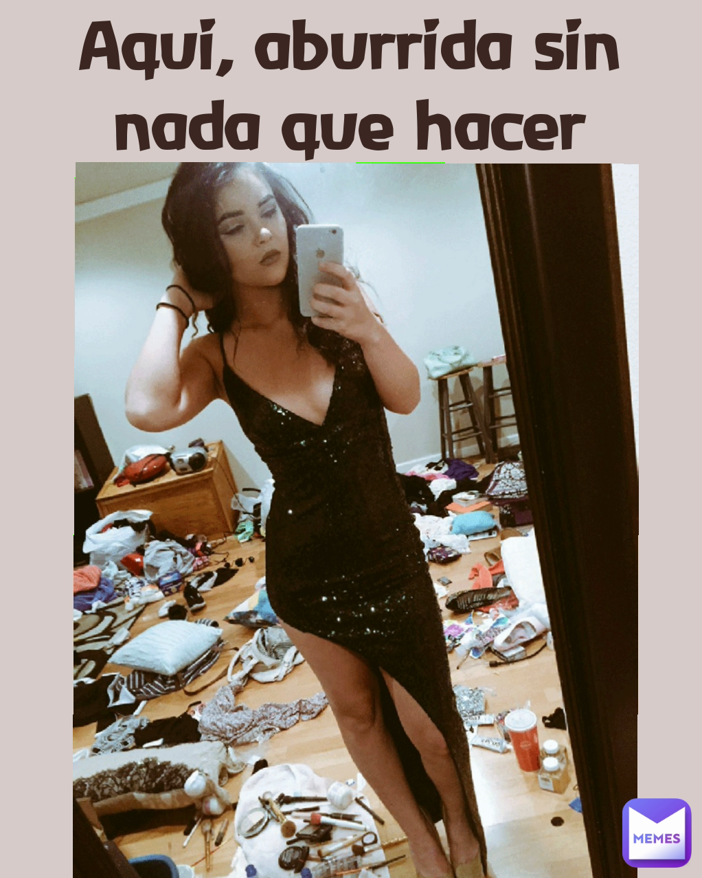 Aqui, aburrida sin nada que hacer