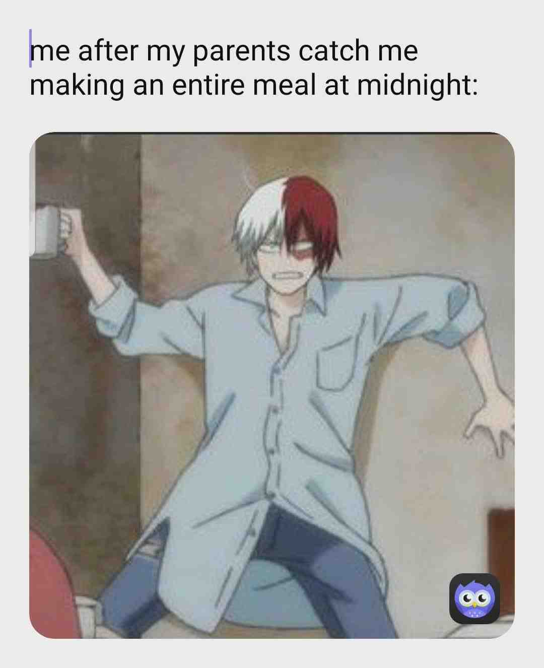 but food tastes better the later it is 😤