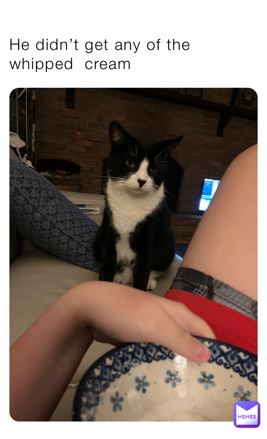 He didn’t get any of the whipped cream Memelord_419 Memes
