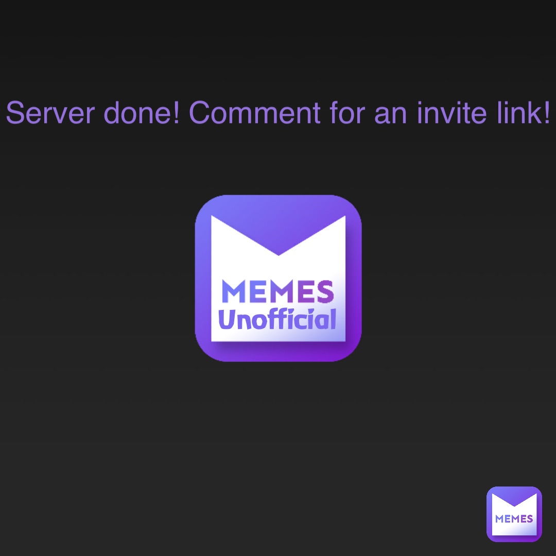 Unofficial Server done! Comment for an invite link!