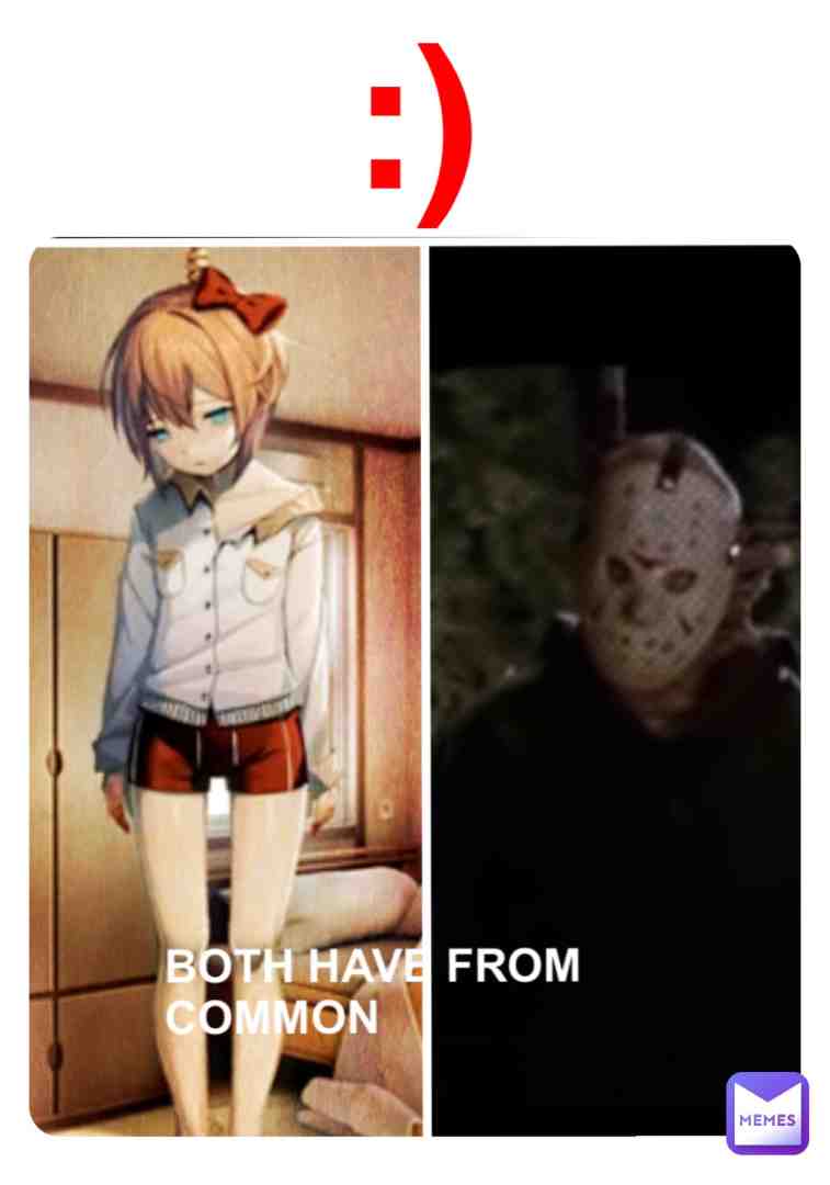 It both shows Sayori and Jason getting hang so that’s why I made it. :) #DDLC #fridaythe13th #jasonvoorhees #sayori