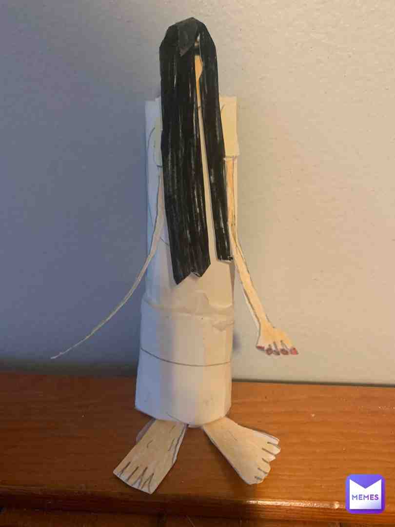 I Made the girl from the ring out of paper what do you think? just to let you know I am only 15. #thering