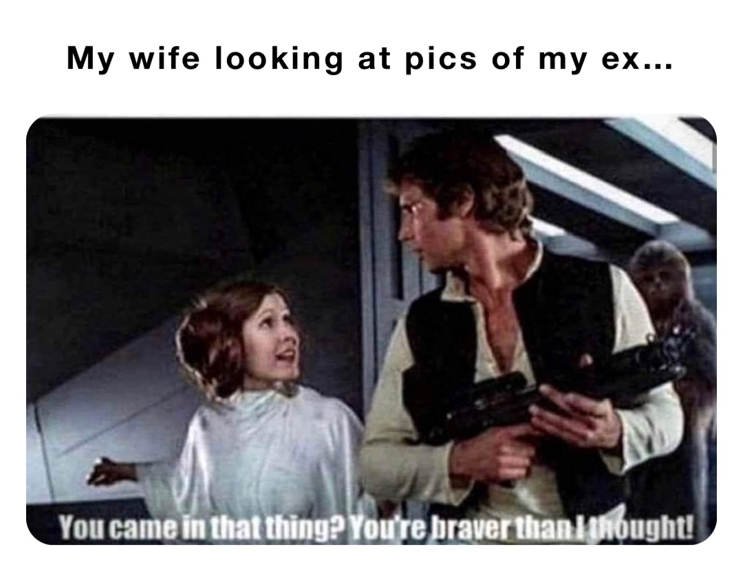 My wife looking at pics of my ex…