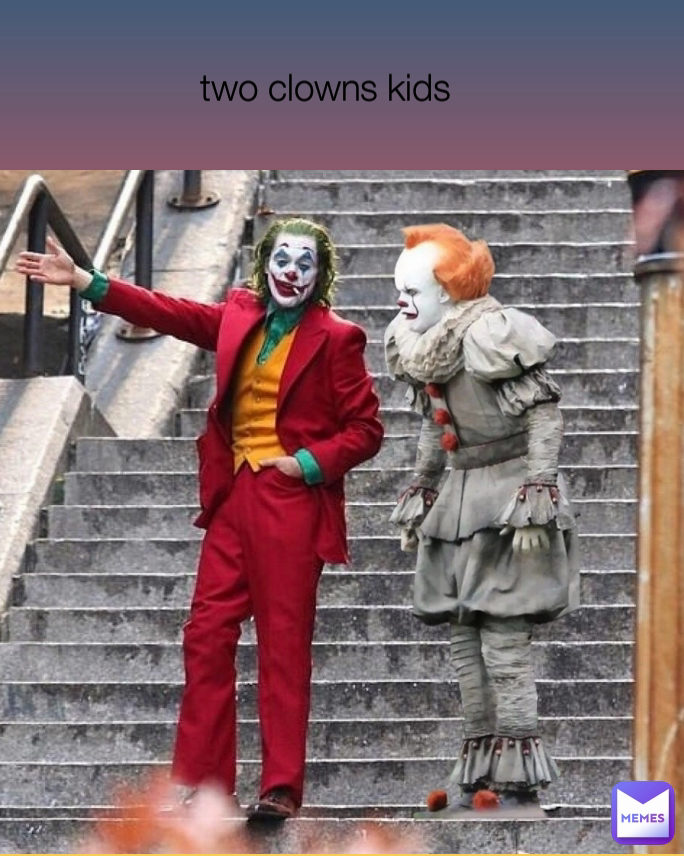 two clowns kids 