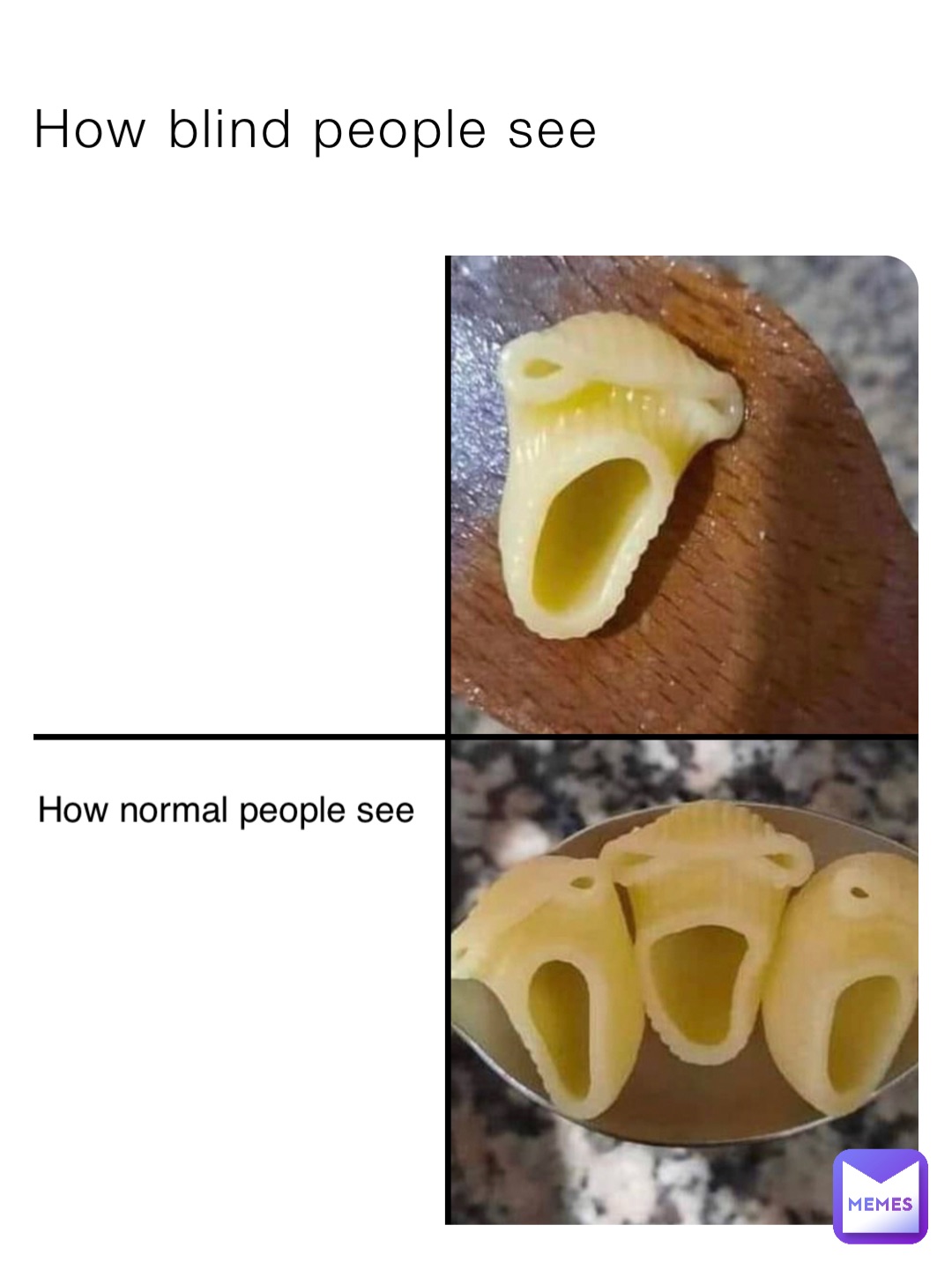 How blind people see How normal people see