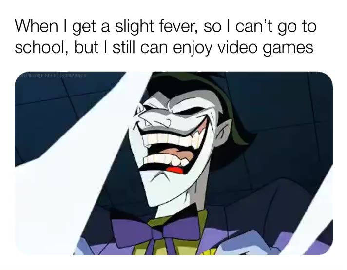 mild illness is my favorite illness.  #gaming