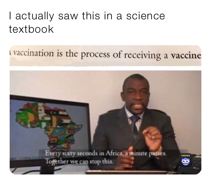 I actually saw this in a science textbook 