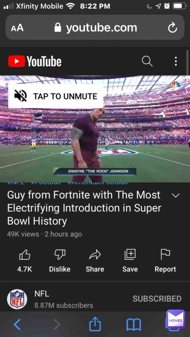 This is 100% real wtf š #fortnite # #nfl #therock