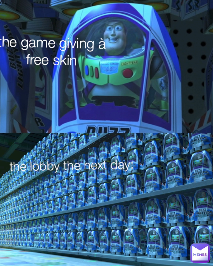 the game giving à free skin the lobby the next day: