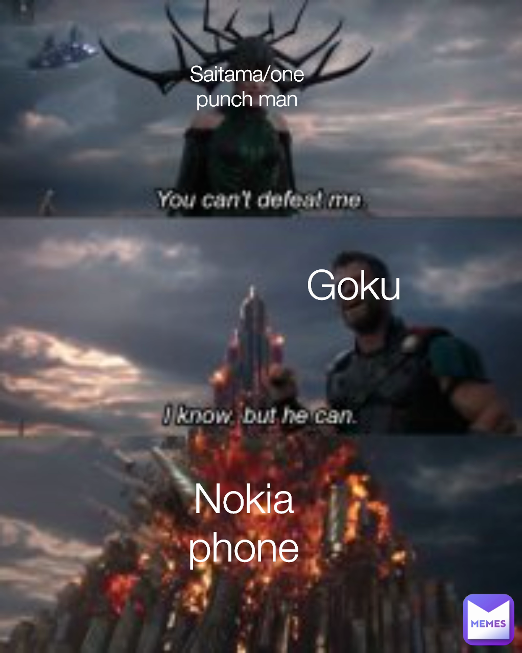 Goku Nokia phone Saitama/one punch man