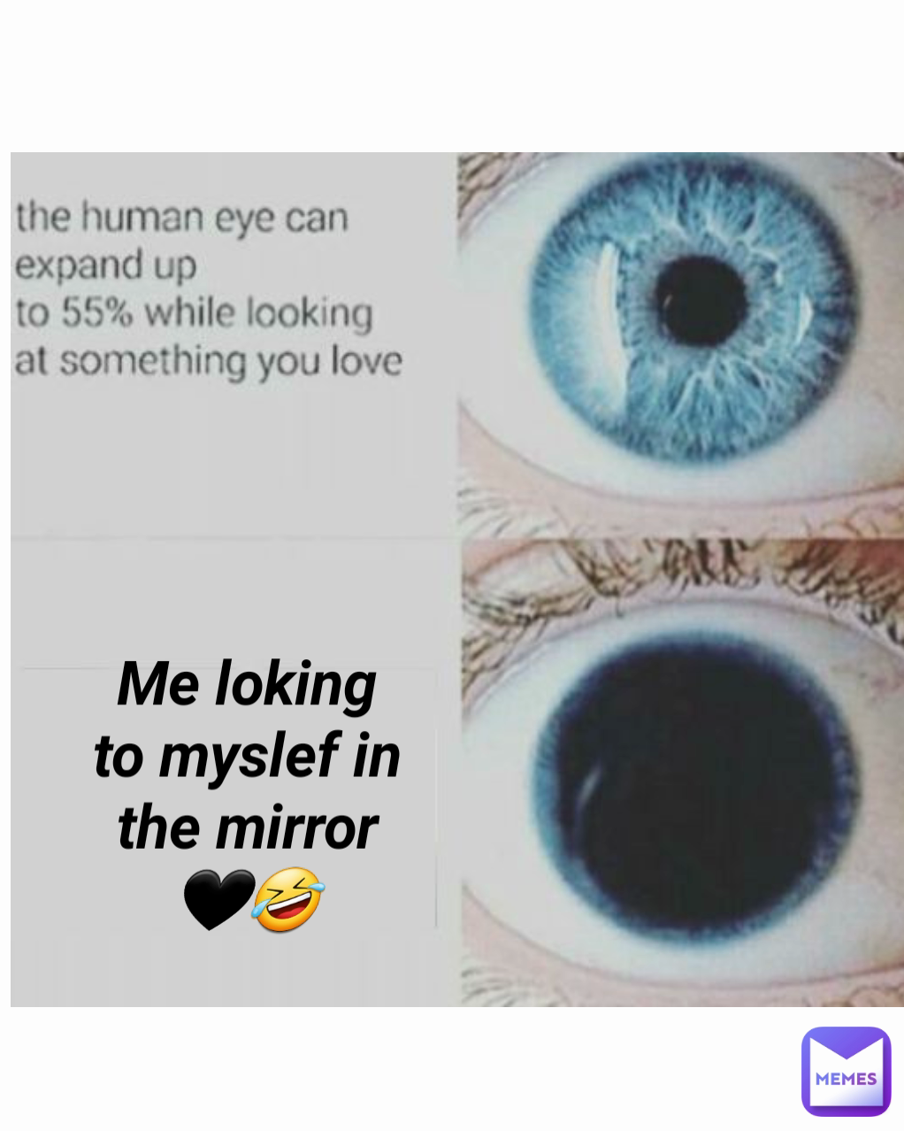 Me loking to myslef in the mirror 🖤🤣