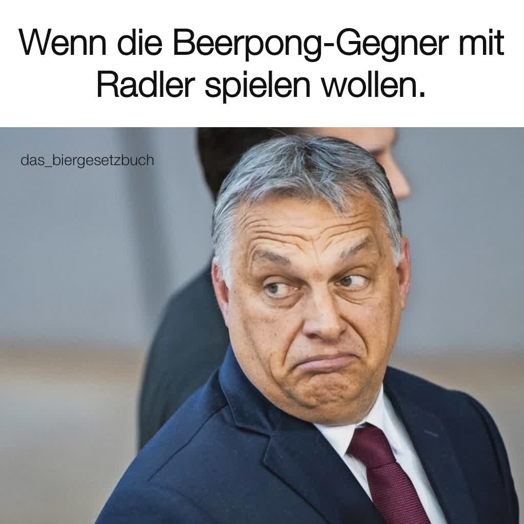 das_biergesetzbuch Wenn die Beerpong-Gegner mit Radler spielen wollen.