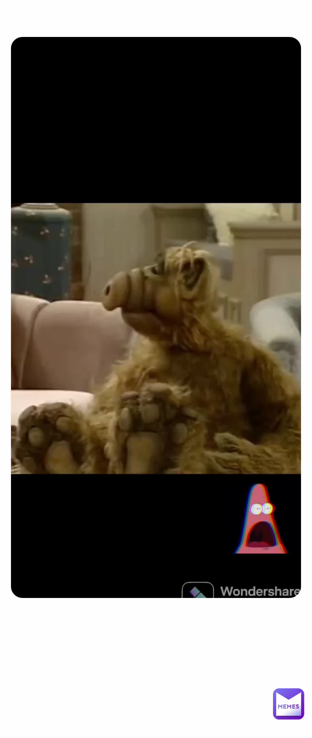 parents starting to make me Watch  alf so I’m like why not make a meme