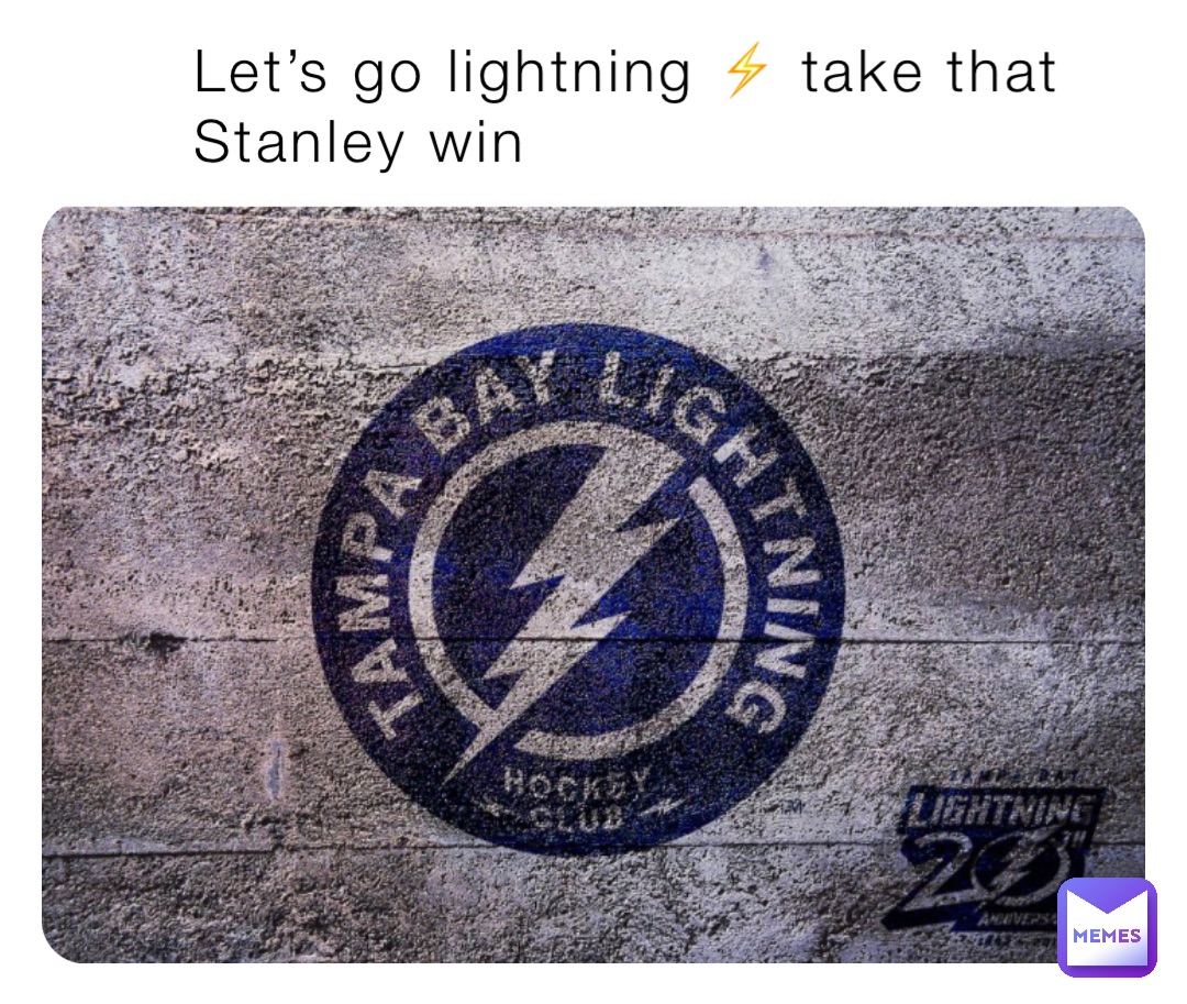 Let’s go lightning ⚡️ take that Stanley win