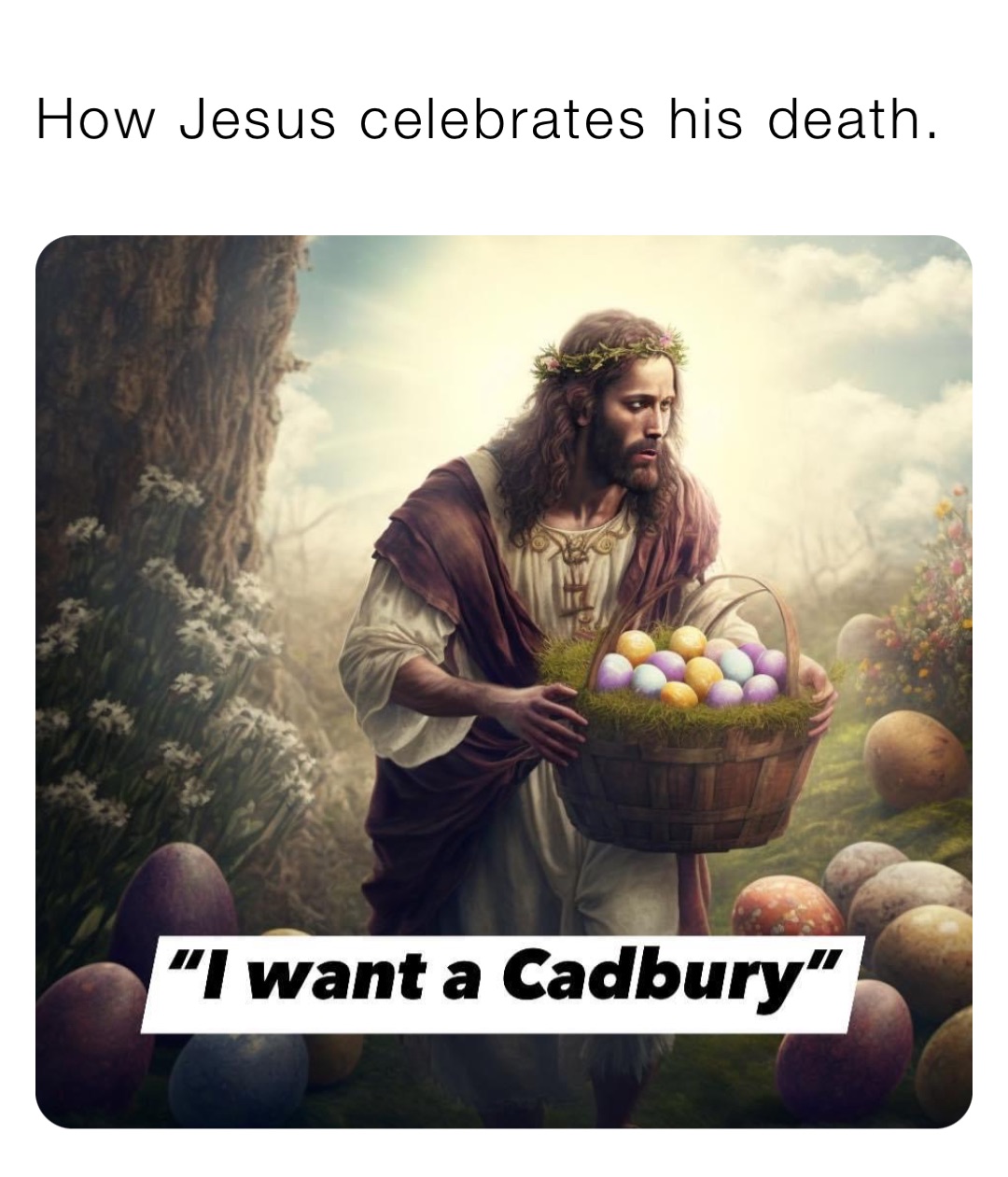 How Jesus celebrates his death.
