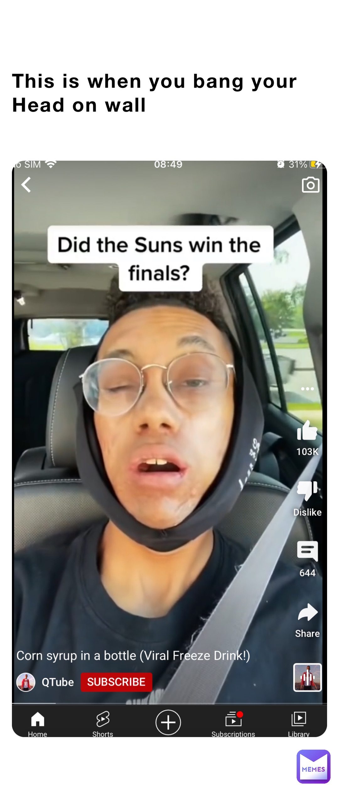 This is when you bang your Head on wall Tommyy1362 Memes