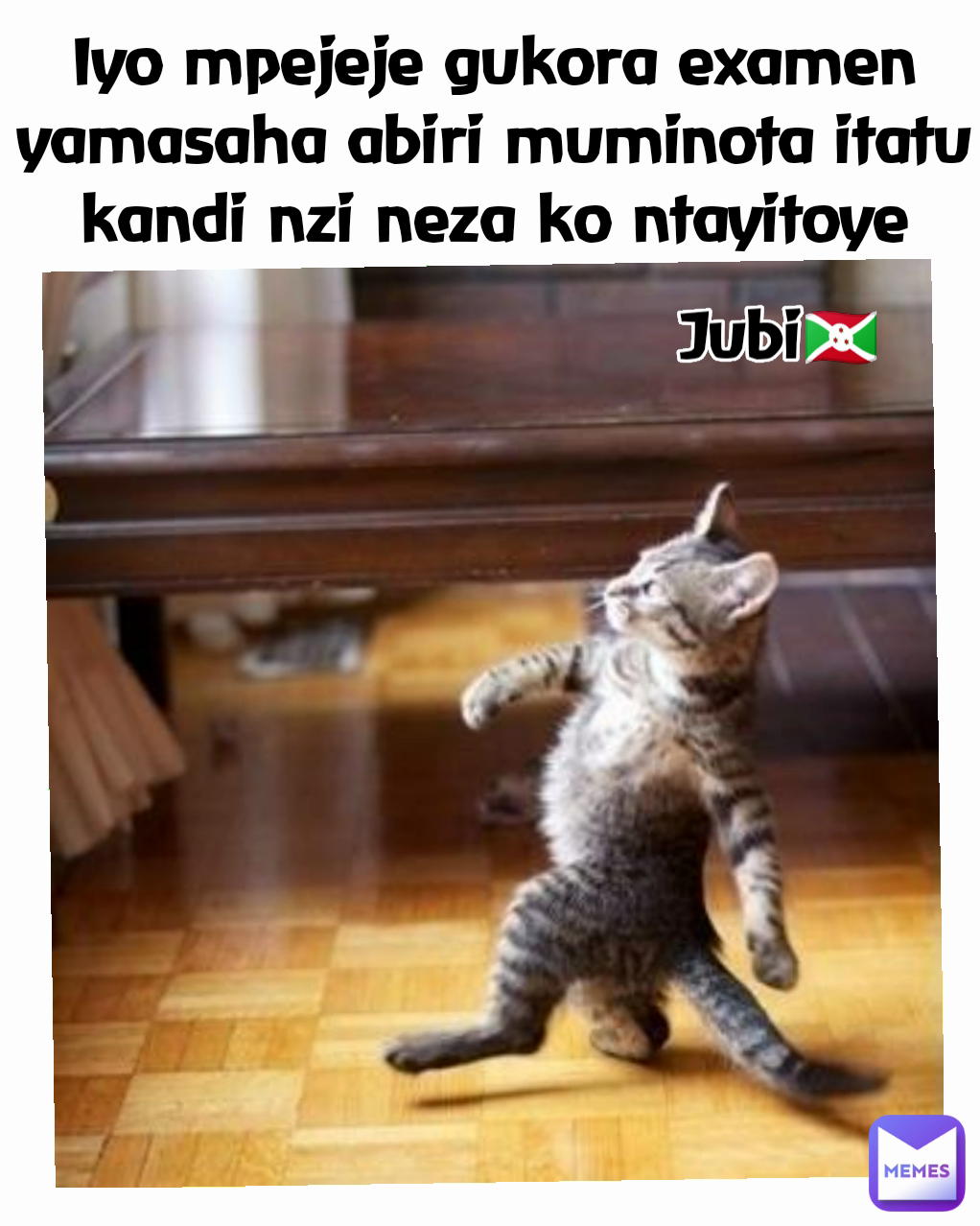 Iyo mpejeje gukora examen yamasaha abiri muminota itatu kandi nzi neza ko ntayitoye Jubi🇧🇮
