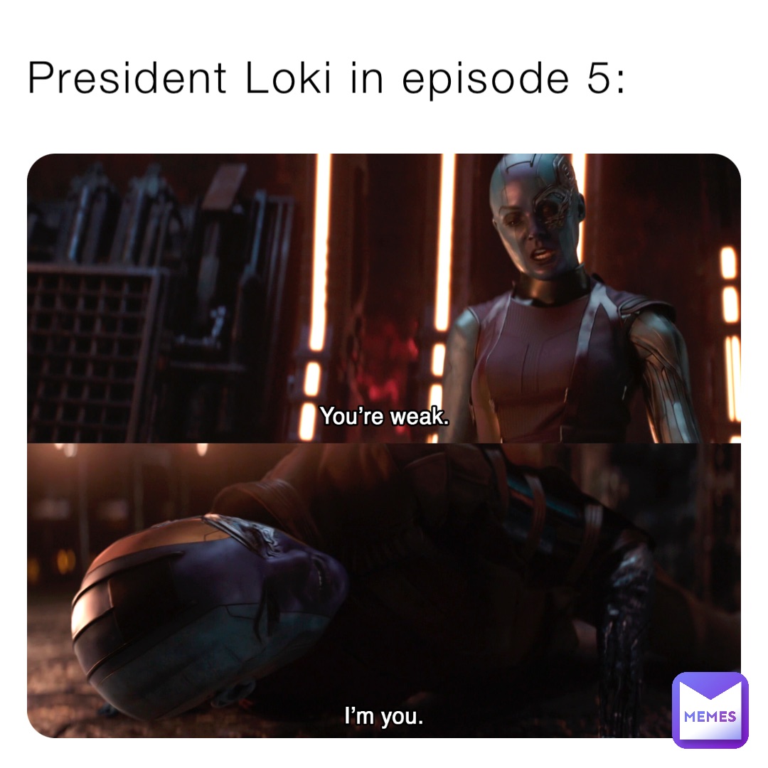 President Loki in episode 5: