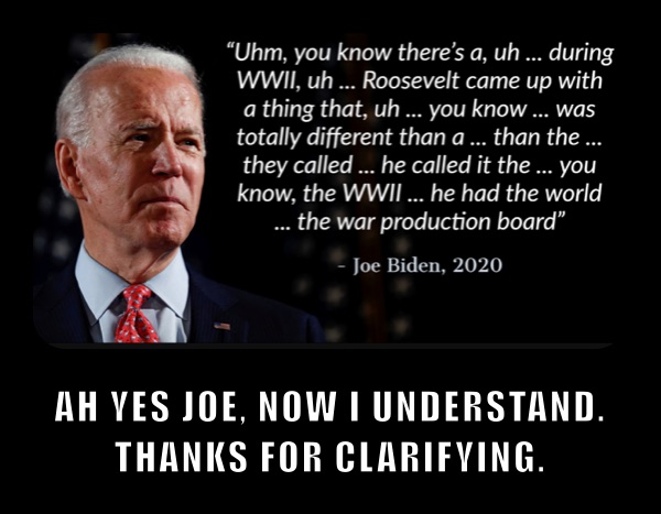 AH YES JOE, NOW I UNDERSTAND. THANKS FOR CLARIFYING.