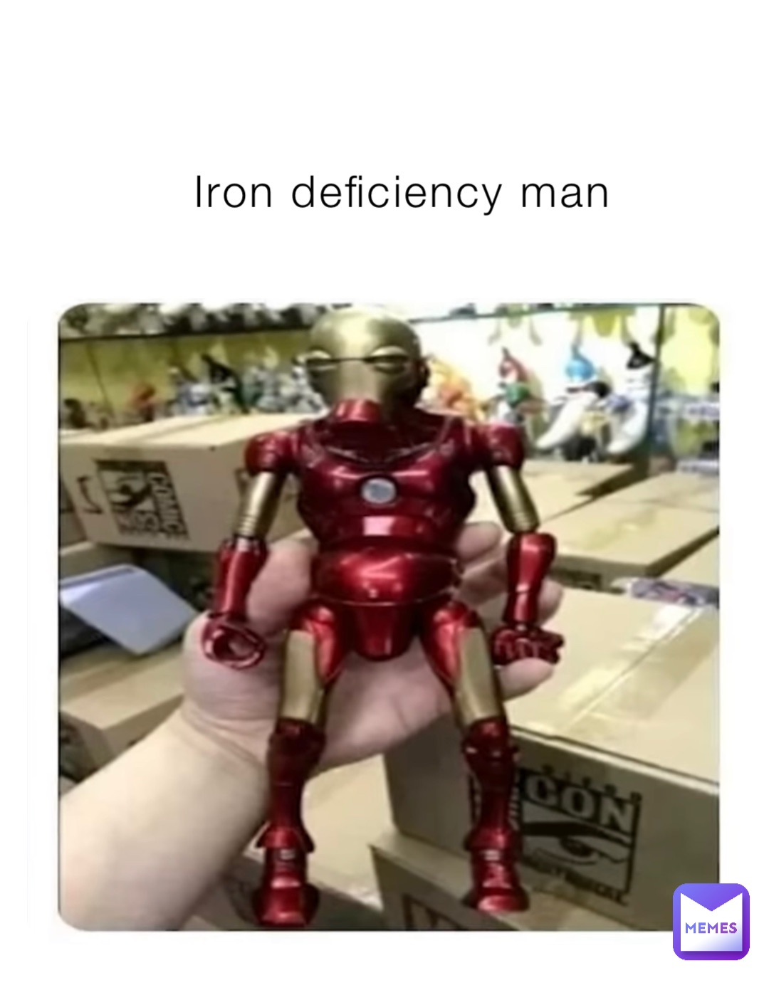 Iron deficiency man